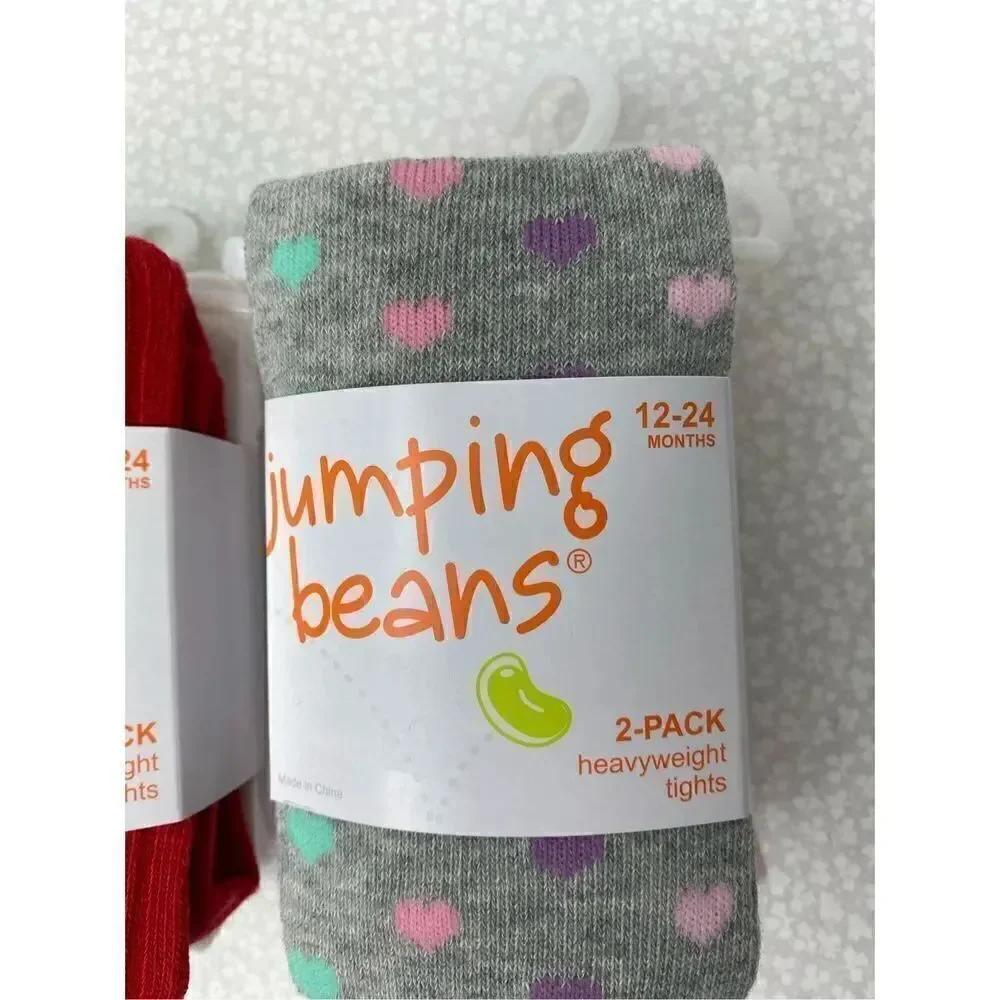 Jumping Beans®Girls 12-24Months Two 2- Pack Warmwear Tights